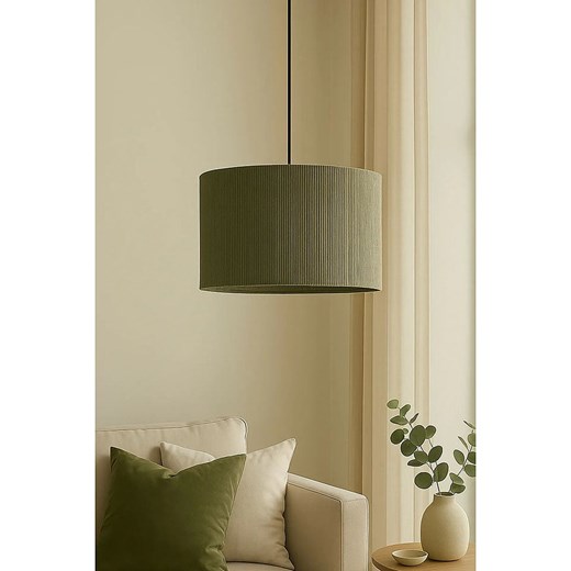 ABERTO DESIGN Lampa wisząca w kolorze zielonym - wys. 60 x Ø 30 cm ze sklepu Limango Polska w kategorii Oświetlenie - zdjęcie 186482025