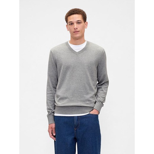 GAP Sweter w kolorze jasnoszarym ze sklepu Limango Polska w kategorii Swetry męskie - zdjęcie 186482107