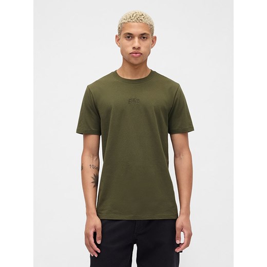 GAP Koszulka w kolorze khaki ze sklepu Limango Polska w kategorii T-shirty męskie - zdjęcie 186482177