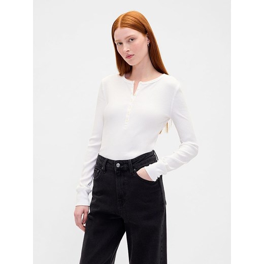 GAP Koszulka w kolorze białym ze sklepu Limango Polska w kategorii Bluzki damskie - zdjęcie 186482546