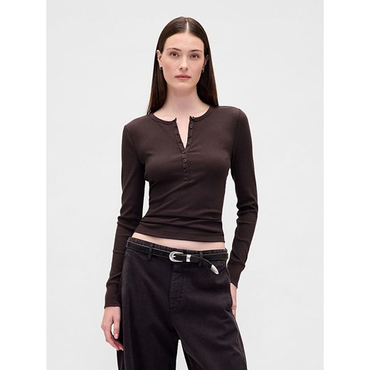 GAP Koszulka w kolorze brązowym ze sklepu Limango Polska w kategorii Bluzki damskie - zdjęcie 186482549
