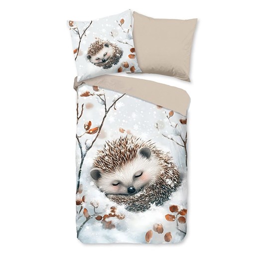 Good Morning Komplet pościeli flanelowej &quot;Jussi&quot; w kolorze szaro-beżowym ze sklepu Limango Polska w kategorii Pościel dziecięca - zdjęcie 186482845