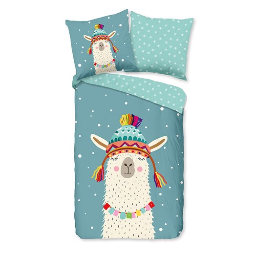 Good Morning Komplet pościeli flanelowej &quot;Borax&quot; w kolorze biało-morskim ze sklepu Limango Polska w kategorii Pościel dziecięca - zdjęcie 186482849