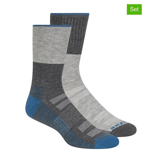 Skechers Skarpety (2 pary) w kolorze szarym ze sklepu Limango Polska w kategorii Skarpetki męskie - zdjęcie 186482947