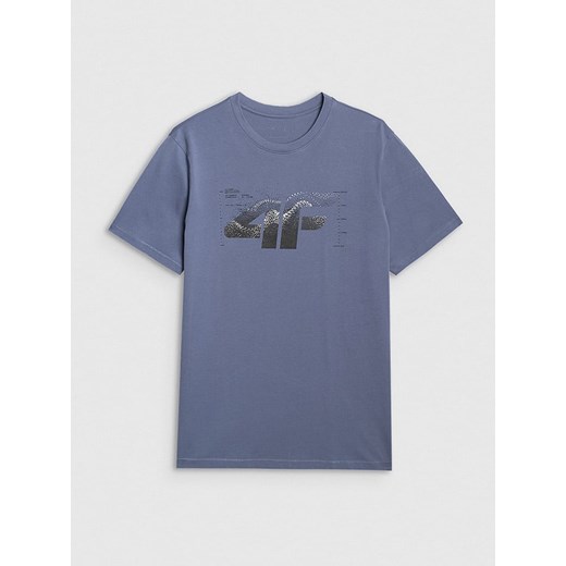 4F Koszulka w kolorze niebieskoszarym ze sklepu Limango Polska w kategorii T-shirty męskie - zdjęcie 186483068