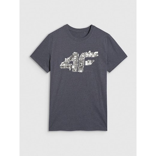 4F Koszulka w kolorze szarym ze sklepu Limango Polska w kategorii T-shirty męskie - zdjęcie 186483076