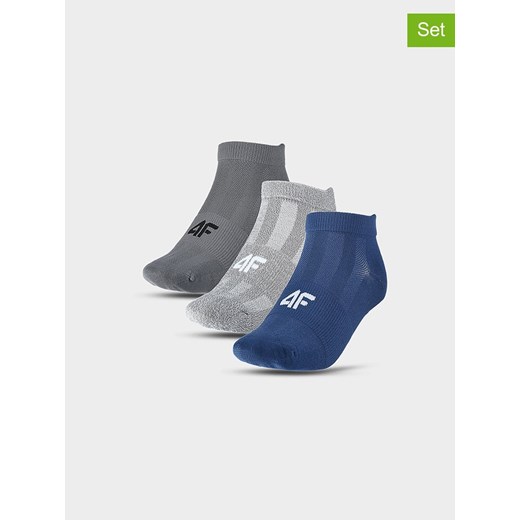 4F Skarpety (3 pary) w kolorze szaro-niebieskim ze sklepu Limango Polska w kategorii Skarpetki męskie - zdjęcie 186483088
