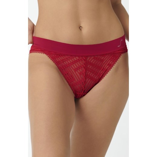 Sloggi czerwone figi damskie koronkowe 10205265, Kolor czerwony, Rozmiar XS, Sloggi ze sklepu Intymna w kategorii Majtki damskie - zdjęcie 186483577