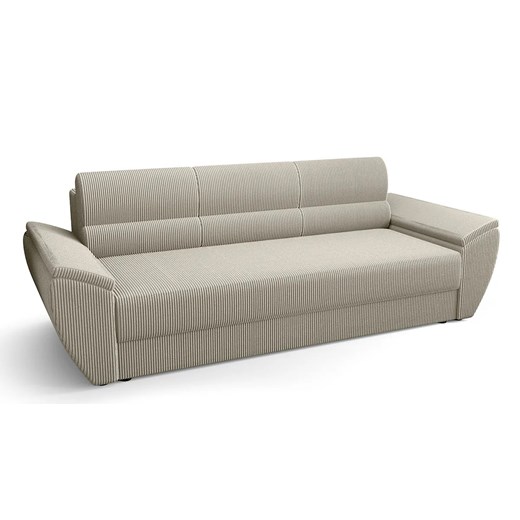 Beżowa rozkładana sofa z funkcją spania L4-B42 ze sklepu Edinos.pl w kategorii Sofy i kanapy - zdjęcie 186483727