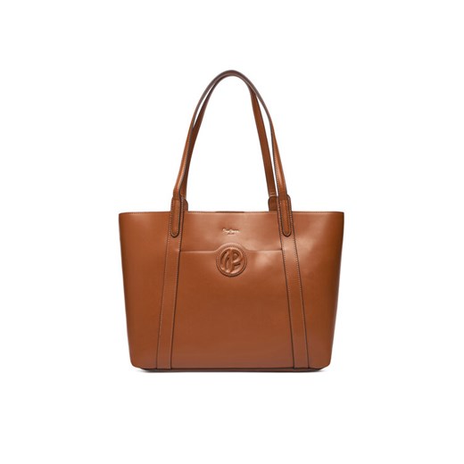 Pepe Jeans Torebka Audrey Limited PL031663 Brązowy ze sklepu MODIVO w kategorii Torby Shopper bag - zdjęcie 186484149