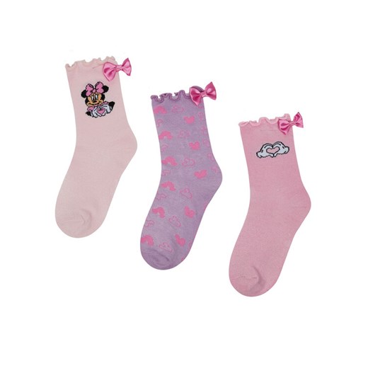 Mickey&Friends Skarpety długie ACCCS-SS25-327DSTC(3-PACK) Różowy ze sklepu MODIVO w kategorii Skarpetki dziecięce - zdjęcie 186484167
