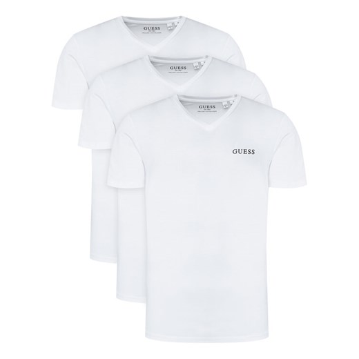 Guess Komplet 3 t-shirtów U5BG58 KCAM1 Biały Regular Fit ze sklepu MODIVO w kategorii T-shirty męskie - zdjęcie 186484209