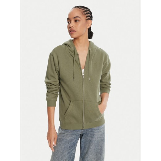 Roxy Bluza Surf Stoked Zipped Brushed ERJFT05022 Zielony Regular Fit ze sklepu MODIVO w kategorii Bluzy damskie - zdjęcie 186484227