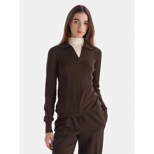 Weekend Max Mara Sweter Cappa 2525366052 Brązowy Regular Fit ze sklepu MODIVO w kategorii Swetry damskie - zdjęcie 186484259