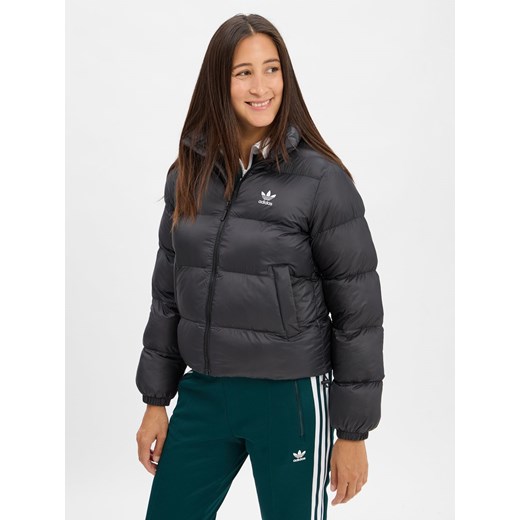 adidas Originals Damska kurtka pikowana Kobiety czarny jednolity ze sklepu vangraaf w kategorii Kurtki damskie - zdjęcie 186485788