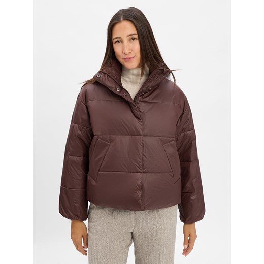 mbyM Damska kurtka pikowana - Seraphina Kobiety kasztanowy jednolity ze sklepu vangraaf w kategorii Kurtki damskie - zdjęcie 186485806