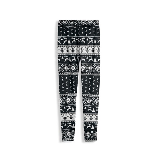 GATE Miękkie legginsy z motywem świątecznym 34 ze sklepu gateshop w kategorii Spodnie damskie - zdjęcie 186485849