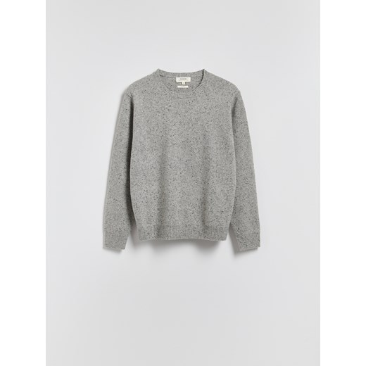 Reserved - Sweter z wełną - jasnoszary ze sklepu Reserved w kategorii Swetry męskie - zdjęcie 186487427