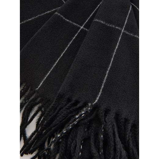 Reserved - Szalik z dodatkiem wiskozy - czarny Reserved ONE SIZE Reserved