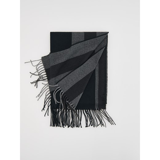 Reserved - Szalik z wiskozą - ciemnoszary Reserved ONE SIZE Reserved