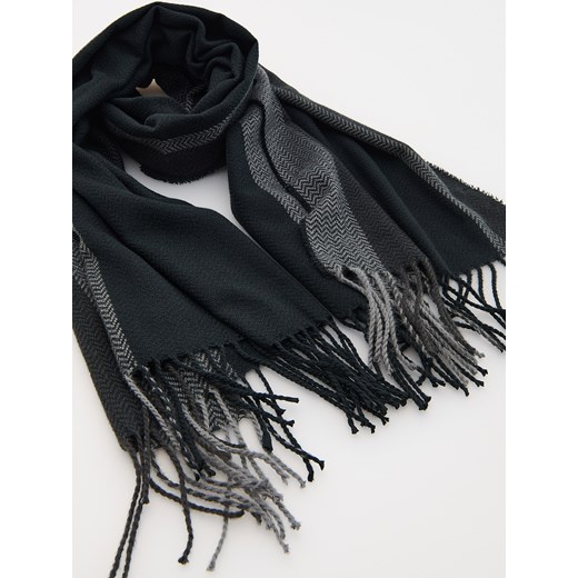 Reserved - Szalik z wiskozą - ciemnoszary Reserved ONE SIZE Reserved