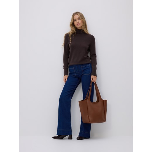 Reserved - Torebka shopper - brązowy - id: 602FC-98X - marki Reserved - 186487637 Reserved - Torebka shopper - brązowy ze sklepu Reserved w kategorii Torby Shopper bag - zdjęcie 186487637