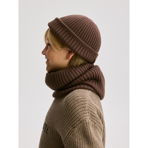 Reserved - Czapka z wiskozą - brązowy Reserved 9-13 lat Reserved