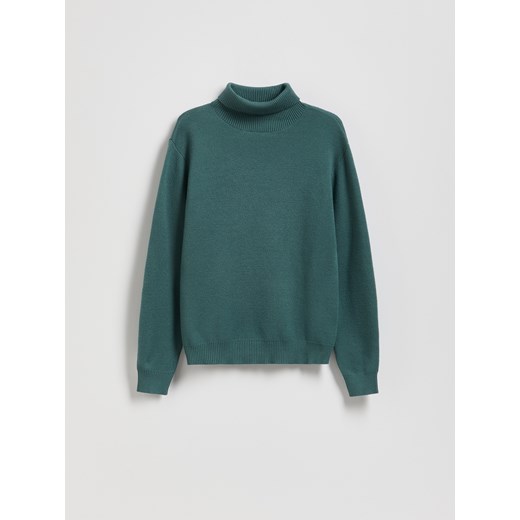 Reserved - Klasyczny golf - zielony ze sklepu Reserved w kategorii Bluzy chłopięce - zdjęcie 186487949