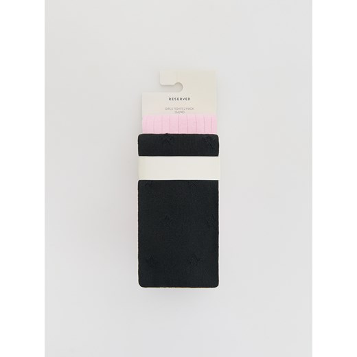Reserved - Rajstopy 2 pack - ciemnoszary ze sklepu Reserved w kategorii Rajstopy dziecięce - zdjęcie 186487975