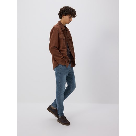 Reserved - Jeansy skinny z efektem sprania - indigo jeans ze sklepu Reserved w kategorii Jeansy męskie - zdjęcie 186488237