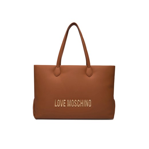 Torebka LOVE MOSCHINO JC4395PP0NKD020A Brązowy ze sklepu eobuwie.pl w kategorii Torby Shopper bag - zdjęcie 186488406