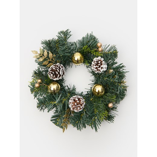 Sinsay - Wieniec dekoracyjny w motywie świątecznym - złoty Sinsay One Size Sinsay