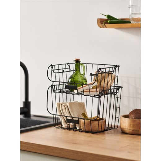 Sinsay - Pojemnik do przechowywania - czarny - id: 013CK-99X - marki Sinsay - 186488847 Sinsay - Pojemnik do przechowywania - czarny ze sklepu Sinsay w kategorii Pudełka i pojemniki - zdjęcie 186488847