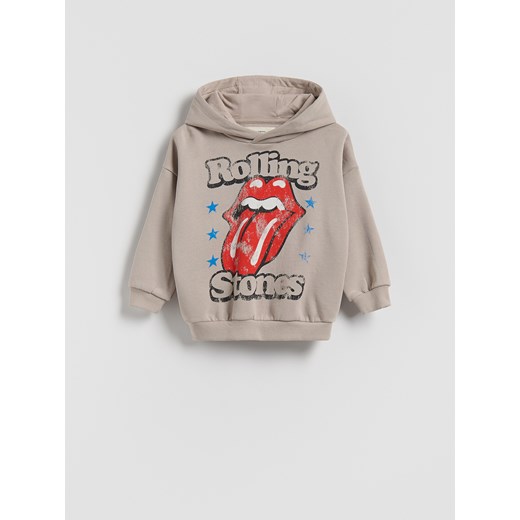 Reserved - Bluza The Rolling Stones - beżowy ze sklepu Reserved w kategorii Bluzy chłopięce - zdjęcie 186489077