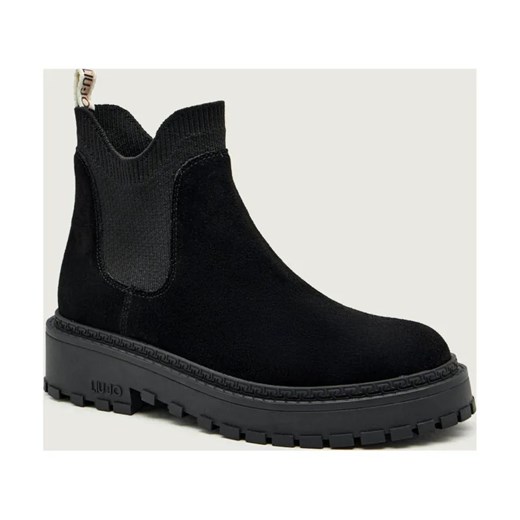 Liu Jo Sztyblety RUMI 42 | zamsz ze sklepu Gomez Fashion Store w kategorii Botki - zdjęcie 186490075