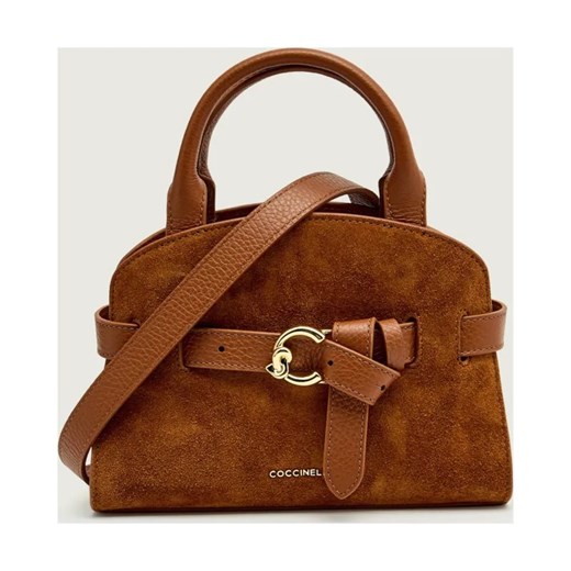 Coccinelle Kuferek Sabine | zamsz ze sklepu Gomez Fashion Store w kategorii Kuferki - zdjęcie 186490077