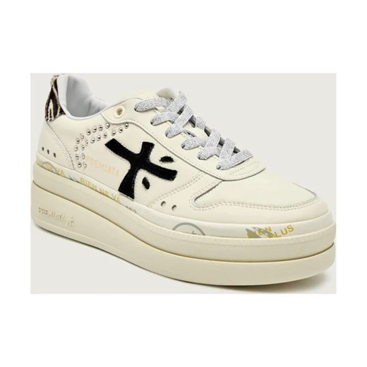 Premiata Skórzane sneakersy MICOL ze sklepu Gomez Fashion Store w kategorii Buty sportowe damskie - zdjęcie 186490078