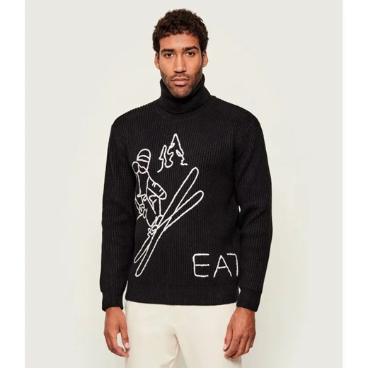 EA7 Golf | Regular Fit | z dodatkiem wełny ze sklepu Gomez Fashion Store w kategorii Swetry męskie - zdjęcie 186490207
