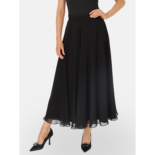 Czarna zwiewna rozkloszowana spódnica maxi L'AF Bettina ze sklepu Eye For Fashion w kategorii Spódnice - zdjęcie 186491077