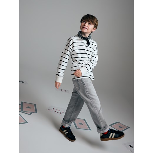 Reserved - Classic denim straight - jasnoszary Reserved 146 (10 lat) promocyjna cena Reserved