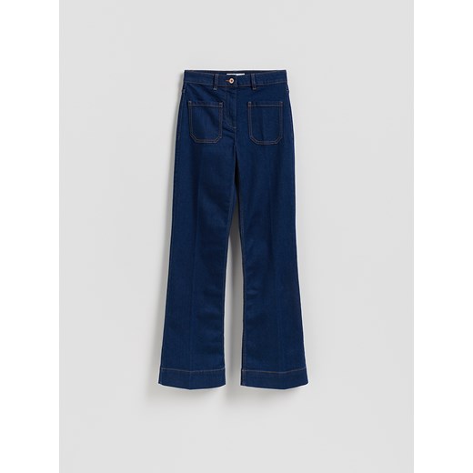 Reserved - Jeansy flare - niebieski ze sklepu Reserved w kategorii Jeansy damskie - zdjęcie 186491386