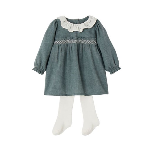 vertbaudet 2-częściowy zestaw w kolorze zielono-białym ze sklepu Limango Polska w kategorii Sukienki niemowlęce - zdjęcie 186492348
