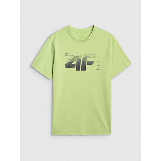 4F Koszulka w kolorze zielonym ze sklepu Limango Polska w kategorii T-shirty męskie - zdjęcie 186492495