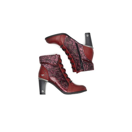 Botki Mustang 1335-506 Czerwony Mustang 38 eobuwie.pl