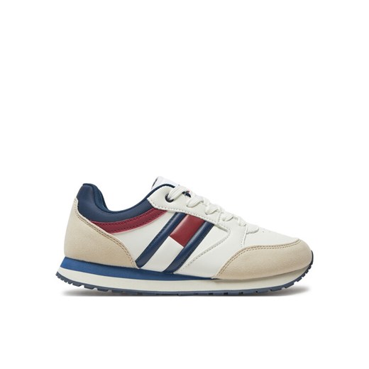 Tommy Hilfiger Sneakersy Flag Low Cur Lace-Up Sneaker T3X9-33664-1269 Biały ze sklepu MODIVO w kategorii Buty sportowe dziecięce - zdjęcie 186492607