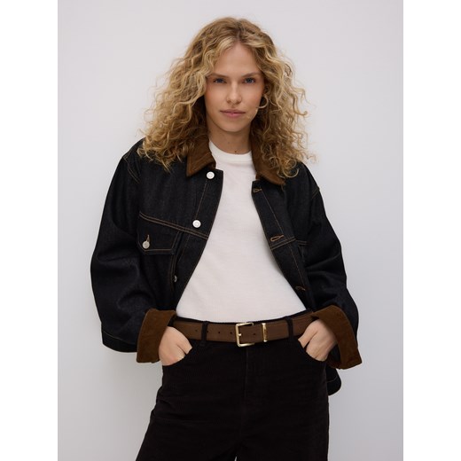 Reserved - Skórzany pasek - brązowy ze sklepu Reserved w kategorii Paski damskie - zdjęcie 186493337