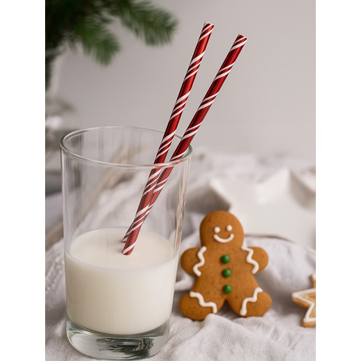 Sinsay - Słomki 100 pack - czerwony Sinsay One Size Sinsay