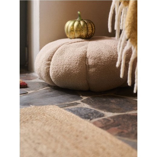 Sinsay - Okrągły puf dekoracyjny - beżowy Sinsay One Size Sinsay