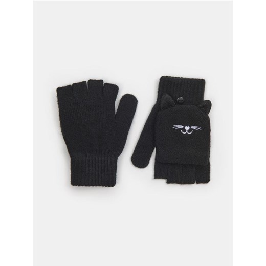 Sinsay - Rękawiczki bez palców - czarny ze sklepu Sinsay w kategorii Rękawiczki damskie - zdjęcie 186495396
