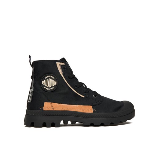Trapery Palladium Pampa Underlayer 99183-010-M Czarny ze sklepu eobuwie.pl w kategorii Workery damskie - zdjęcie 186495729
